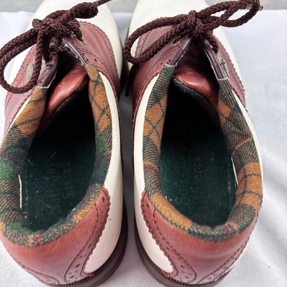Sierra Soft Foot Joy Leather Saddle Oxford Golf Shoes Women's 6.5 Preppy Leather - Picture 5 of 13